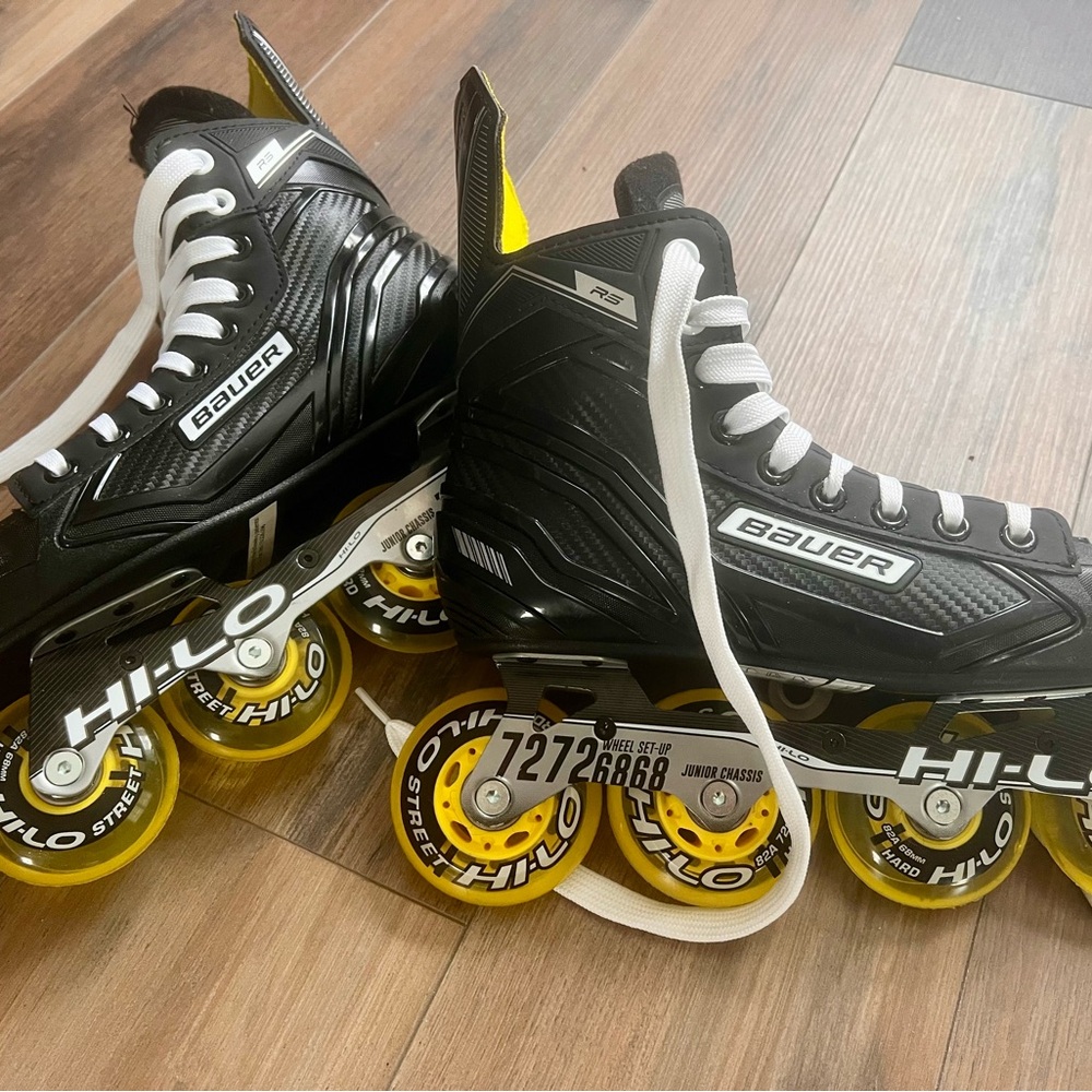 Bauer Black and Yellow Inline Skates